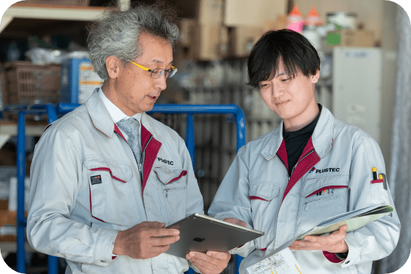 現地にて機械とドッキングしての動作チェック